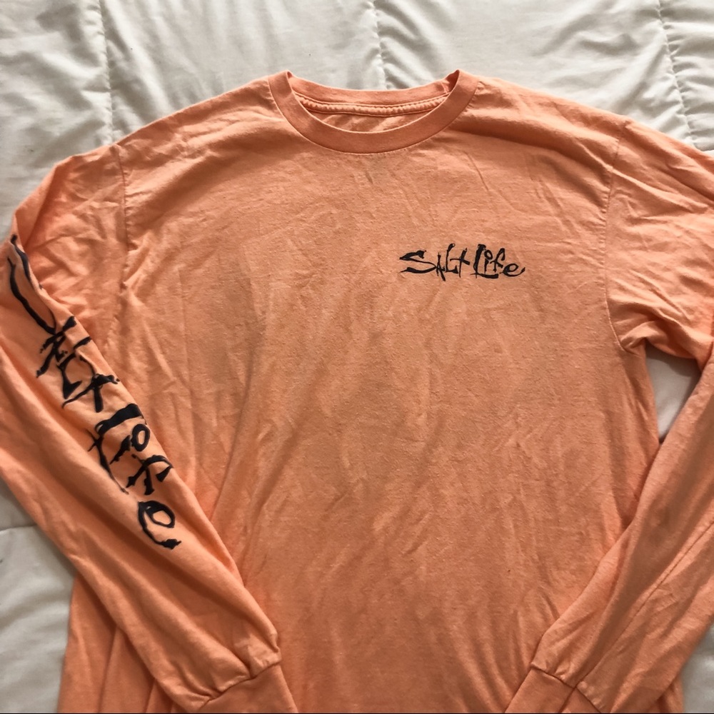 Salt Life Coral Graphic Long Sleeve Tshirt